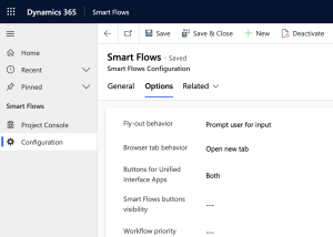 Smart Flows Configuration